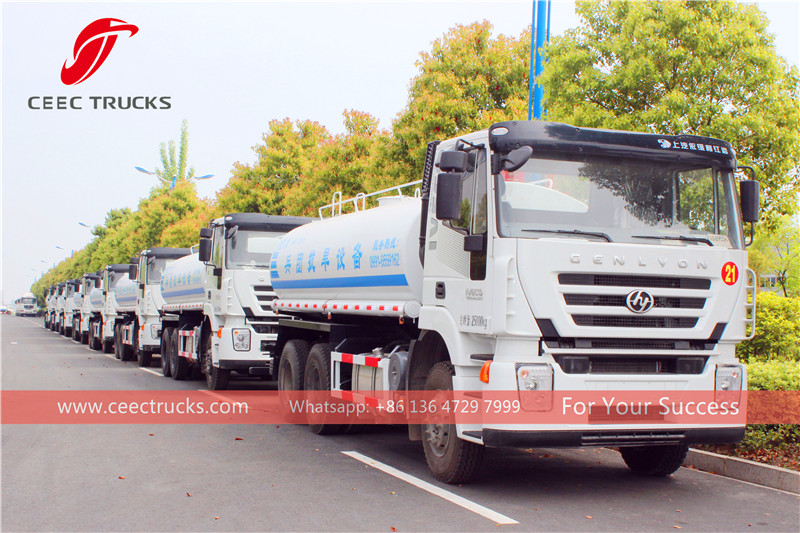 China- 50 units IVECO water tanker truck for Xinjiang goverment. 