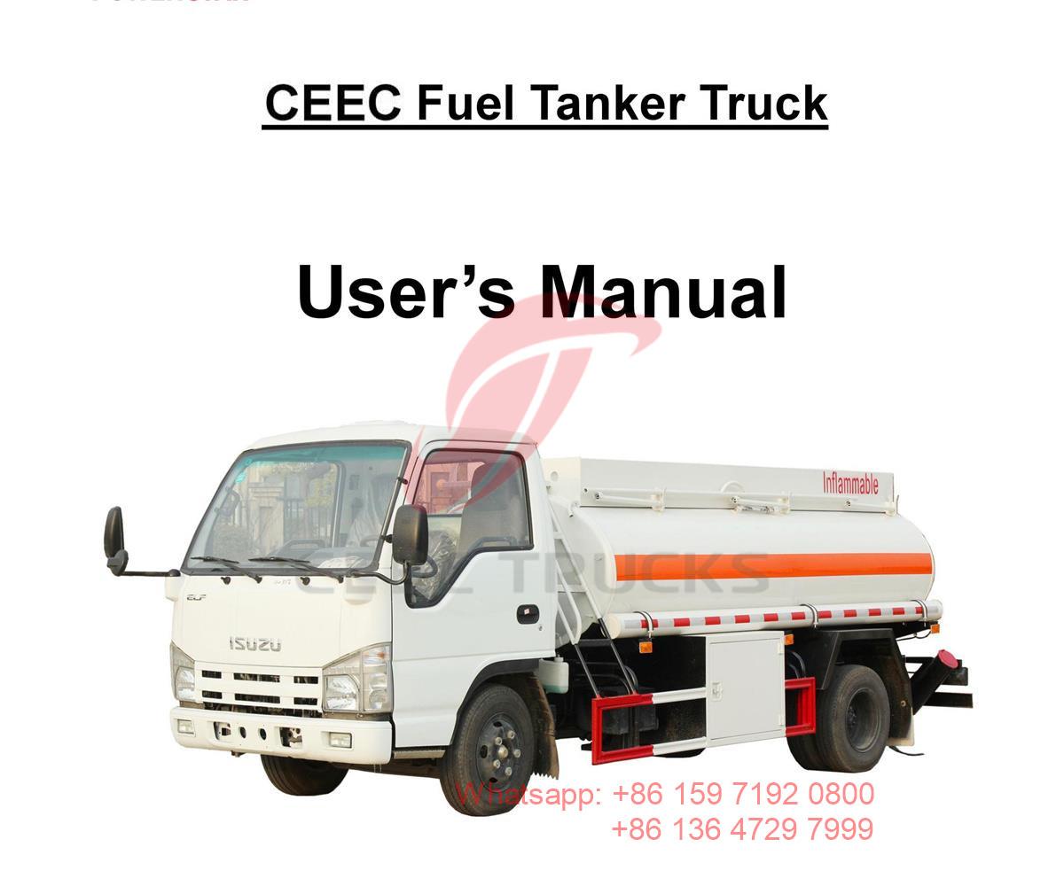Mauritania--ISUZU 4000Liters Fuel Tanker Truck Manual