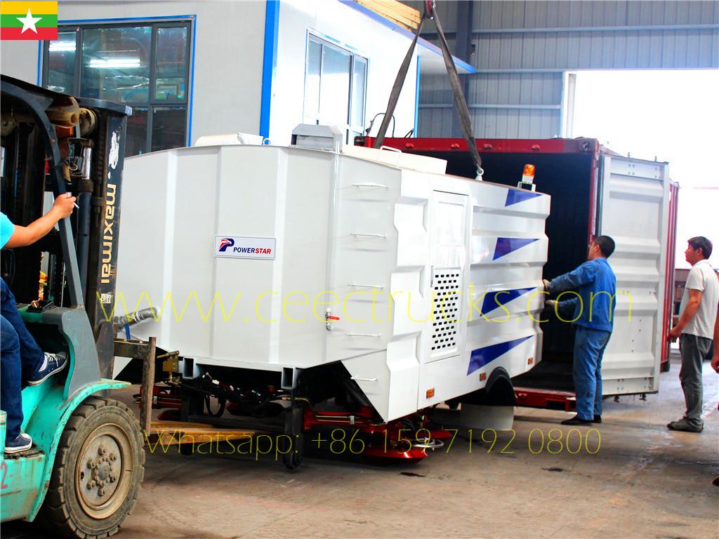 East Asia customer purchase 5cbm road sweeper kit as samply order