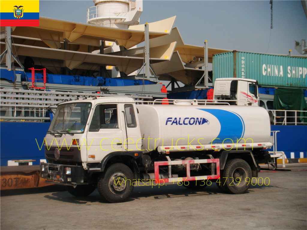 Ecuador export 10000 liters Water Tanker truck