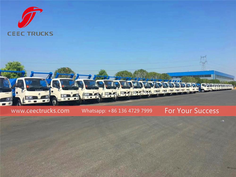 50 units dongfeng skip loader truck export to Pakistan