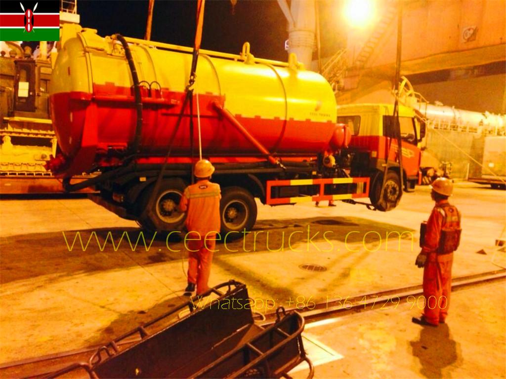 Kenya buy FAW 18 CBM Cesspit Emptier truck