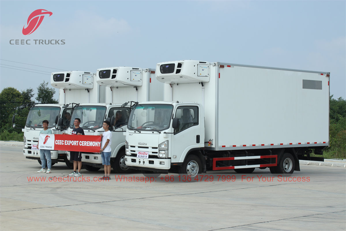3 units ISUZU refrigerated van were exported to Southeast Asia 
