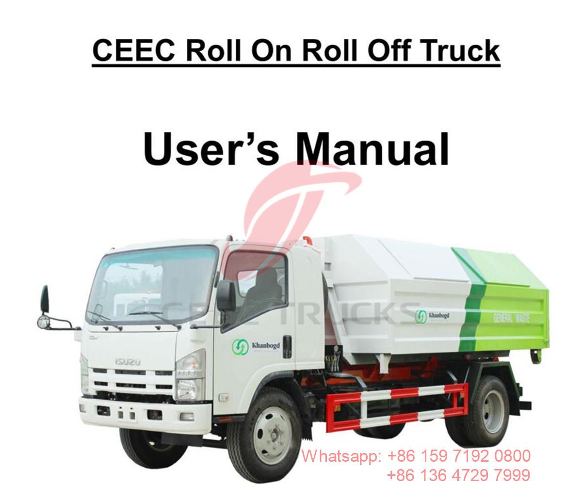 Mongolia--ISUZU 12CBM roll on roll off truck Manual
