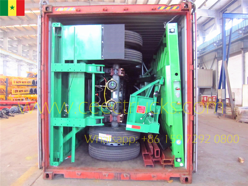 Senegal customer buy semitrailer with SKD delivery to DAKAR port